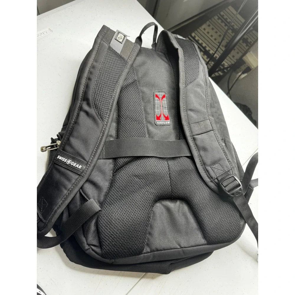 SwissGear ScanSmart‎ Laptop Backpack Black Travel Bag Airflow Business School